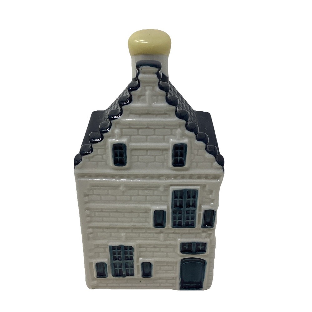 Vintage KLM Blue Delft's Bols Amsterdam Dutch Miniature House #82 Sealed Empty